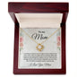 Heartfelt Gift for Mom Love Knot Necklace with Message Card Gift Box