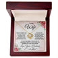 To My Wife - I Can't Live Without You - Love Knot Necklace