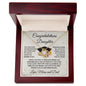 Daughter Graduation Congratulations Proud of You Love Knot Necklace