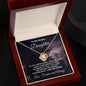 To My Badass Daughter - The Storm - Love Knot Necklace with Message Card