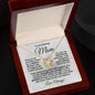 To my Amazing Mom - You are my Best Friend - Love Knot Pendant Necklace with Heartfelt Message
