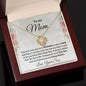 Gift for Mom from Son Love Knot Necklace with Message Card Gift Box