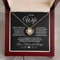 To My Wife - I Can't Live without You - Love Knot Necklace