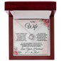 To My Wife - I Can't Live Without You - Love Knot Necklace