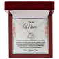 Gift for Mom from Son Love Knot Necklace with Message Card Gift Box