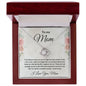 Heartfelt Gift for Mom Love Knot Necklace with Message Card Gift Box