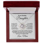 To My Amazing Daughter - I Promise - Love Knot Necklace with Message Card and Gift Box