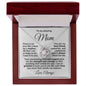 To my Amazing Mom - You are my Best Friend - Love Knot Pendant Necklace with Heartfelt Message