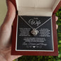 To My Wife - I Can't Live without You - Love Knot Necklace