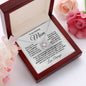 To my Amazing Mom - You are my Best Friend - Love Knot Pendant Necklace with Heartfelt Message