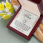 Gift for Mom from Son Love Knot Necklace with Message Card Gift Box