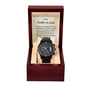 Gift for Father in Law from Daughter in Law Black Chronograph Watch