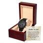 Gift for Father in Law from Daughter in Law Black Chronograph Watch