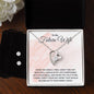 Gift for Future Wife Forever Love Heart Pendant Necklace and Earring Set
