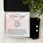 Gift for Future Wife Forever Love Heart Pendant Necklace and Earring Set