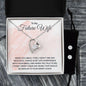 Gift for Future Wife Forever Love Heart Pendant Necklace and Earring Set