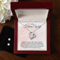 Gift for Future Wife Forever Love Heart Pendant Necklace and Earring Set