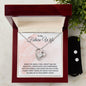 Gift for Future Wife Forever Love Heart Pendant Necklace and Earring Set