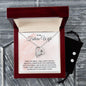Gift for Future Wife Forever Love Heart Pendant Necklace and Earring Set