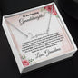 To My Amazing Granddaughter Personalized Script Name Necklace with Message Card