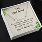 To My Best Friend - St. Patrick's Day Personalized Script Name Necklace