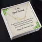 To My Best Friend - St. Patrick's Day Personalized Script Name Necklace