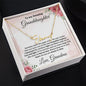 To My Amazing Granddaughter Personalized Script Name Necklace with Message Card