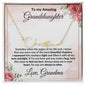 To My Amazing Granddaughter Personalized Script Name Necklace with Message Card