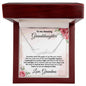 To My Amazing Granddaughter Personalized Script Name Necklace with Message Card