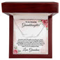 To My Amazing Granddaughter Personalized Script Name Necklace with Message Card