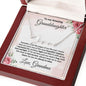 To My Amazing Granddaughter Personalized Script Name Necklace with Message Card
