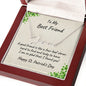 To My Best Friend - St. Patrick's Day Personalized Script Name Necklace