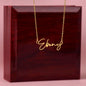 To My Amazing Granddaughter Personalized Script Name Necklace with Message Card