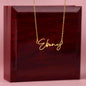 To My Amazing Granddaughter Personalized Script Name Necklace with Message Card