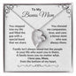 To My Bonus Mom - You Stepped into My Life - Forever Love Necklace