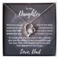 To My Daughter - I Believe in You Forever Love Necklace