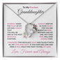 To My Precious Granddaughter Forever Love Heart Pendant Necklace