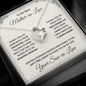 To My Mother-in-law Gift from Son-in-law Forever Love Heart Pendant Necklace