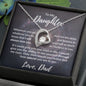 To My Daughter - I Believe in You Forever Love Necklace