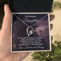 To My Badass Daughter - Storm - Forever Love Heart Pendant Necklace