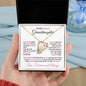To My Precious Granddaughter Forever Love Heart Pendant Necklace
