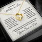 To My Mother-in-law Gift from Son-in-law Forever Love Heart Pendant Necklace