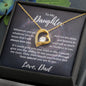 To My Daughter - I Believe in You Forever Love Necklace