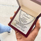 To My Husband - Beat of My Heart - Cuban Chain Necklace with Message Card and Gift Box
