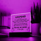 Gift for Stepdad Thank You for Steppig Up Acrylic Plaque