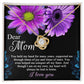 Gift for Mom-You Held My Hand for Many Yrears Dazzling Love Knot Necklace