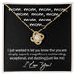 Mom-You are Just Like Me Dazzling Love Knot Necklace