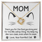 Gift for Cat Mom-When I'm Mean Dazzling Love Knot Necklace