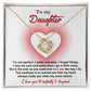 Daughter-Infinity And Beyond Dazzling Love Knot Necklace