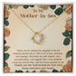 Mother-in-law-Grateful To You Dazzling Love Knot Necklace
